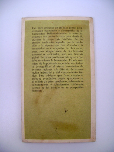 Historia Economica Poblacion Mundial Cipolla Eudeba Ok Boedo 1