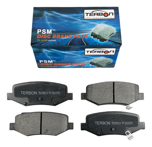 Pastillas Freno Terbon Byd S6 1.5 Turbo Trasera 0