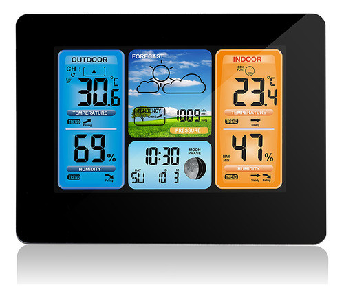 Relógio Meteorológico, Umidade, Sem Fio, Estação Atômica, Hd 0