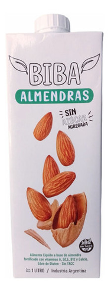Bebida De Almendra 1 Lt Biba Sin Tacc X 16u. 0