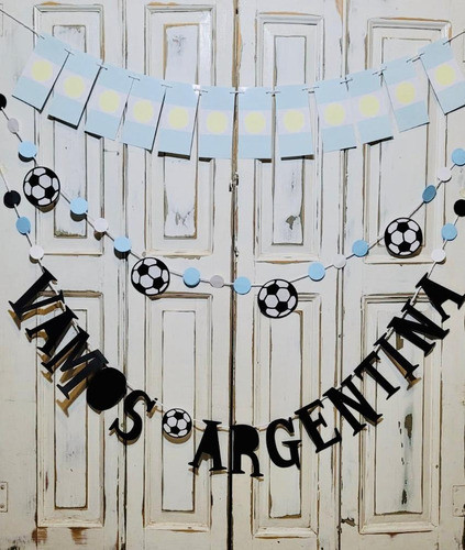 Guirnalda Futbol Argentina Mundial 0