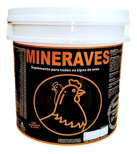 Suplemento Misturar Ração Galinhas Pintinhos Mineraves 3kg 0