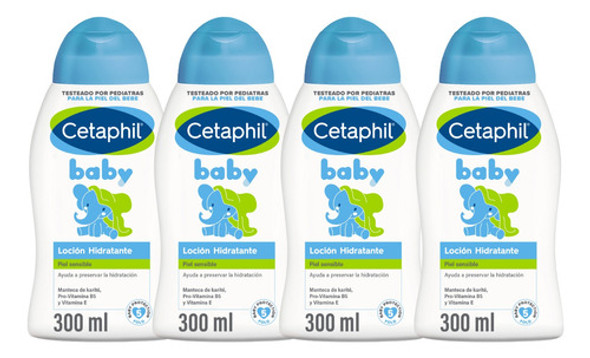 Combo X4 Cetaphil Baby Loción Hidratante 300ml 0