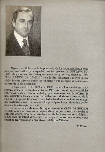 Los Rasgos Del Cambio - Gustavo Soler - Club De Bs.as. 1