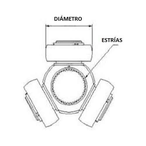 Triceta P/ Ford Trafic 1.4 (lado Rueda) Ø 28.39 Sin Estrías 1