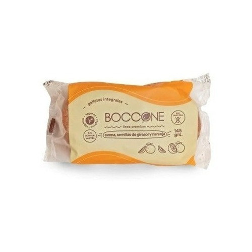 Galletas De Avena, Girasol Y Naranja Boccone X 145g Vegano 0