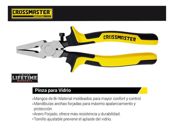 Pinza Para Vidrio 8'' Crossmaster 1