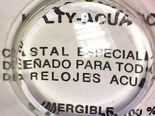 Vidrio Acrílico Para Reloj De Pulsera. Desotos. 0