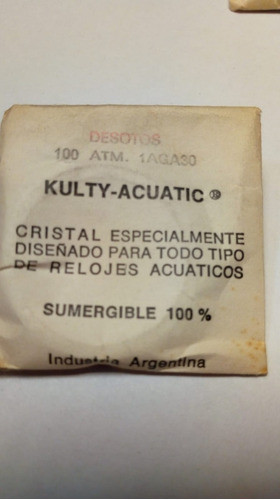 Vidrio Acrílico Para Reloj De Pulsera. Desotos. 1