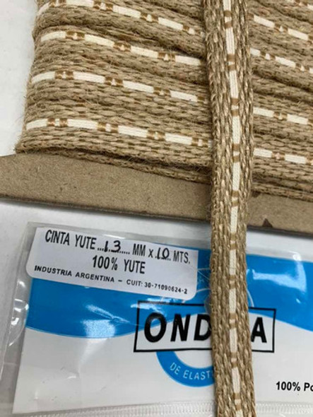 Cinta De Yute 10 Mm X Paquete De 10 Metros. 0
