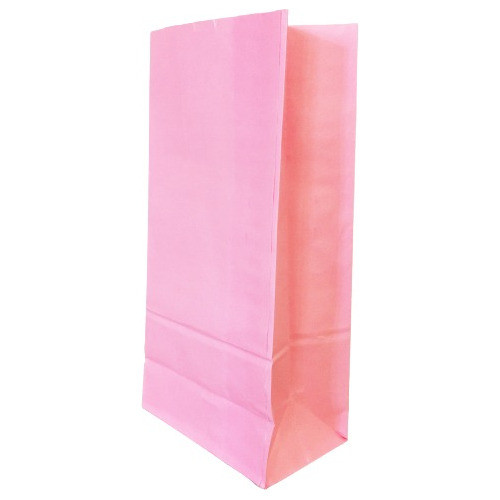 Bolsita Papel Rosa Pastel X10u Cumpleaños Souvenirs Cotillon 0