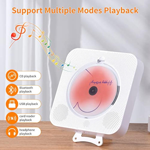 Yintiny Lindo Reproductor De Cd Negro Con 1