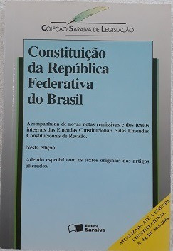 Constituição Da República Federativa Do Brasil De Vários Autores Pela Saraiva (2004) 0