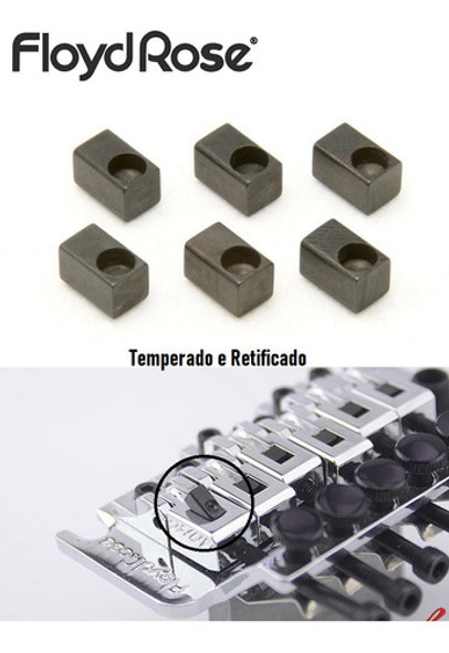 Bloquinho Inserts P/ Ponte Floyd Rose Original C/ 6 Unidades 1