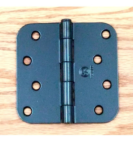 Bisagras De Puerta Penrod, Black Prime 4 Pulgadas Con Radio 1