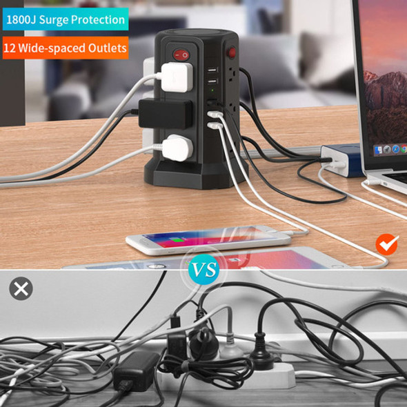 Passus - Regleta Protectora Contra Sobretensiones, Cable De 1
