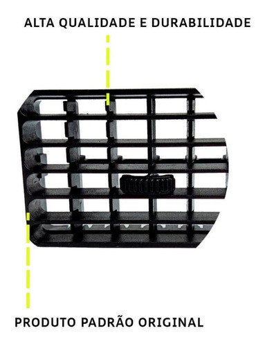 Kit 2 Saída Ar Painel Central Fiat Uno 1994 95 96 97 1