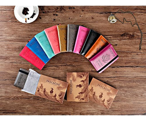 Funda Para Pasaporte Funda Billetera Rfid Bloqueo Funda De C 1