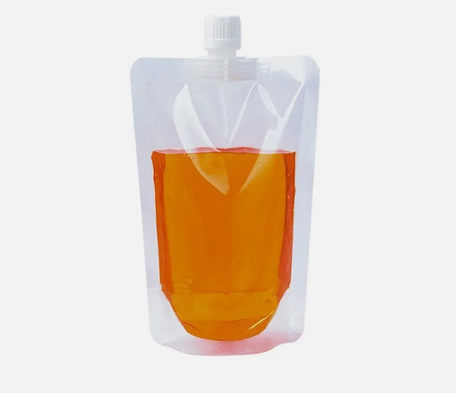 Bolsa Para Bebidas 500cc Reutilizable Transparente ( X 20) 1