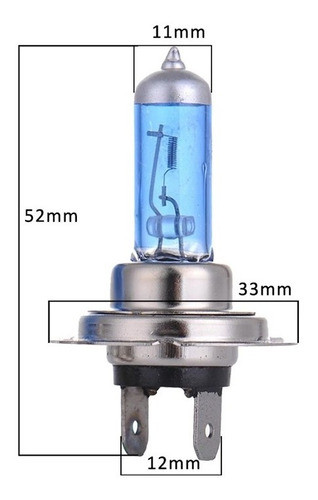 Kit Lâmpada H7 Halógena 100w 24v Caminhão Super Branca + T10 1
