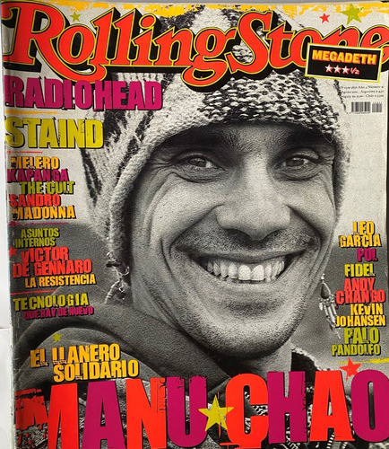 Rolling Stone Nº 41, 2001, Manu Chao, Radiohead, Ex8 0