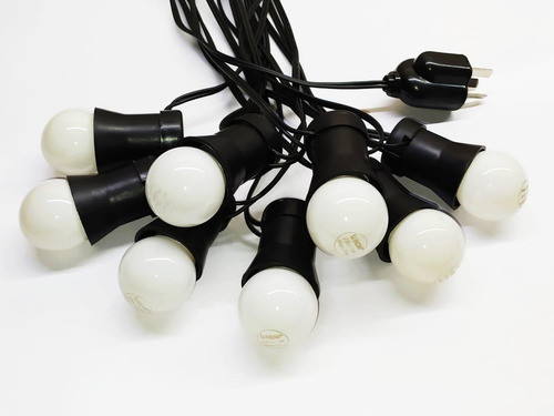 Pack Guirnaldas Luces Exterior + Lámparas Led 1w X 15 Metros 0