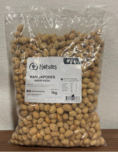 Mani Japones Crocante Sabor Pizza - Oferta - 1 Kg - Envio 1