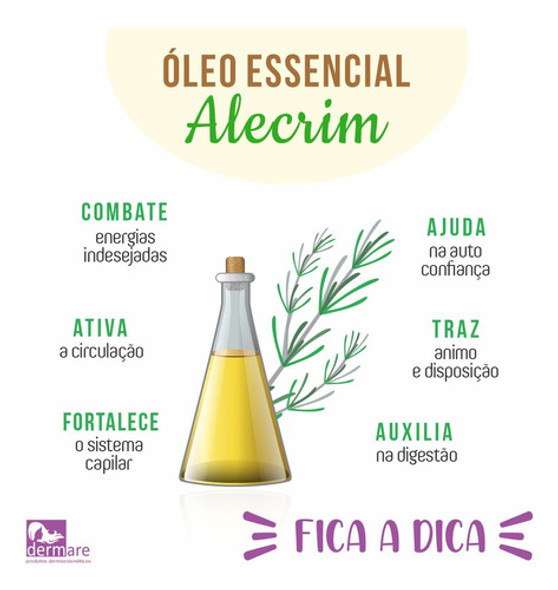 Kit 06 Óleos Essenciais De Alecrim 10ml Cada - Rhr - 1
