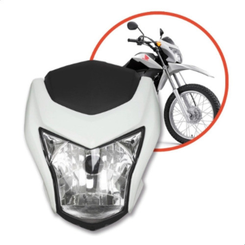 Frente Farol Honda Bros 160 Original Plasmoto Branca 2020 1