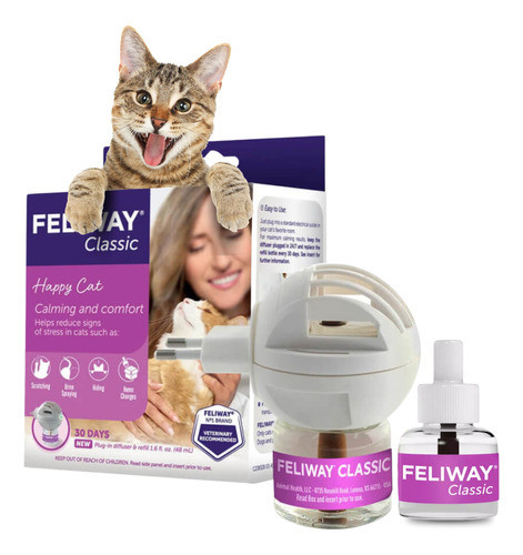 Feliway Gatos Difusor Kit Feromonas Nueva Formula + 2 Refill 0