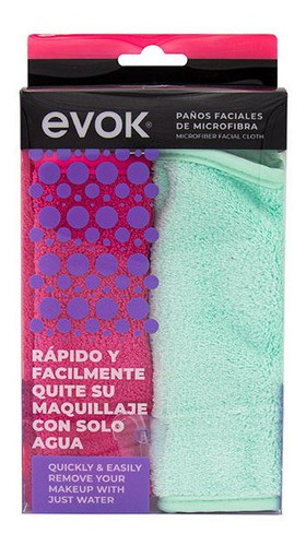 Paños Faciales De Limpieza Evok 2 Unidades 0