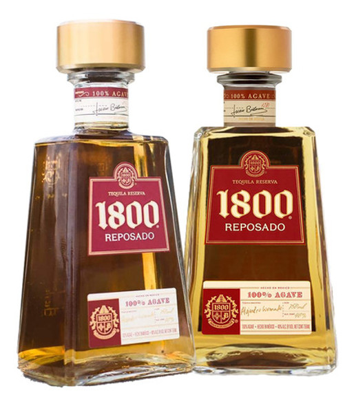 Kit 2 Com Tequila Jose Cuervo 1800  Repousada  750ml 1