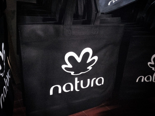 50 Eco Bolsas Friselina Personalizadas (45x40x10) Manijas 1