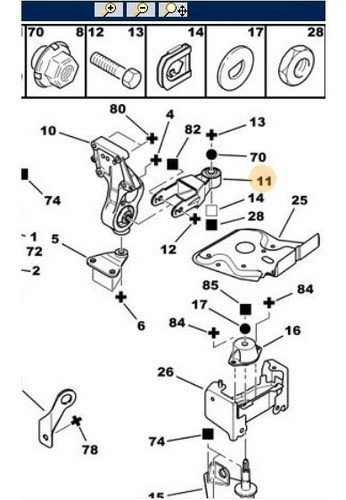 Soporte Motor (brida) Peugeot 206 306 207 Original 1