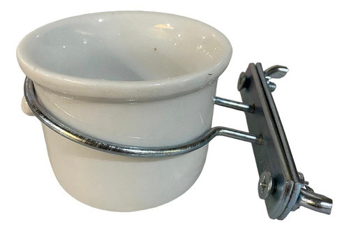 2 Comedouros De Porcelana  Para Calopsita 0