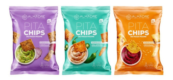 Pack X 12 Pita Chips Masa Madre A Elección 170g Almadre 0