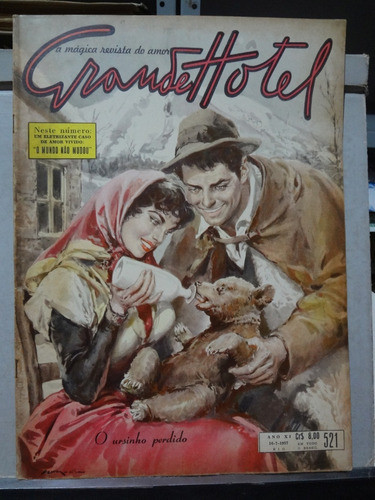 Revista Grande Hotel Fotonovela 1957 Nº 521 O Ursinho 0