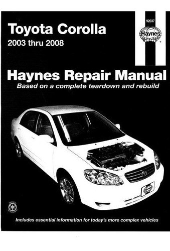 Toyota Corolla 2003 2008 0