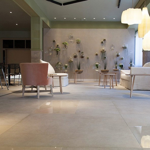 Vite Porcelanato 40x80 Liscio Ivory Pul 1ra 0