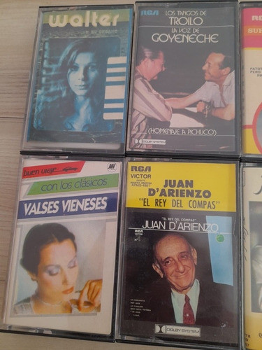 Cassettes  Roberto Carlos Palito Ortega Julio Iglesias Y Mas 1