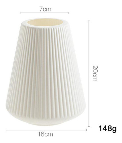 Arranjo De Flores Secas De Vaso Estilo Branco 2 3 Tamanhos 1