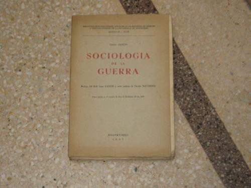 Sociologia De La Guerra Orestes Araujo Facultad Derecho 1957 0