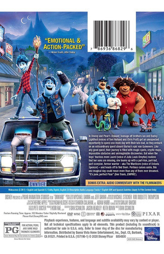 Dvd Onward / Unidos / De Disney Pixar 1
