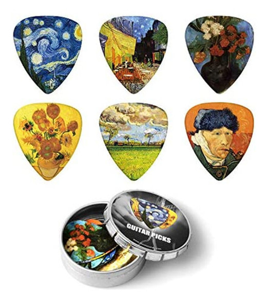 Paquete De 12 Púas De Guitarra Medianas De Celuloide, Púas Y 0