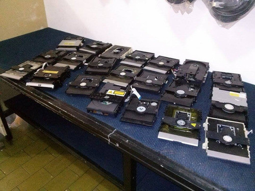 Lote De 21 Bandejas Para Reproductor Dvd Usadas Completas 0