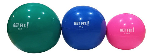 Tone Ball Combo X3 Pelota S/pique Get Fit! Slam Gym Medicine 0