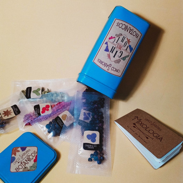 Caja Box Kit Botánicos Gin Tonic (lata) + Cítricos 15 U. C/u 1