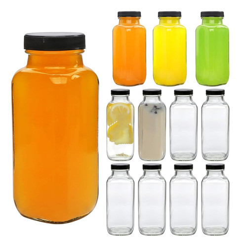 Accguan 12oz Botellas De Vidrio, Botellas De Agua Vintage A 0