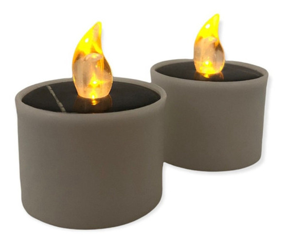 Lampara Led Vela Decorativa Solar 0