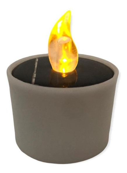 Lampara Led Vela Decorativa Solar 1